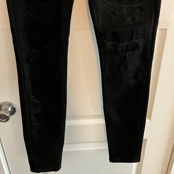 Smoke Rise Red Janis High Rise Slim Skinny Black Curvy Fit Jeans Size 9/28 NWT - Picture 4 of 13